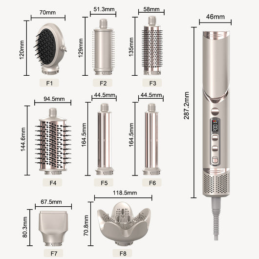 Secador de Cabello 8 en 1 Plegable con Peine de Aire Caliente - Image 31