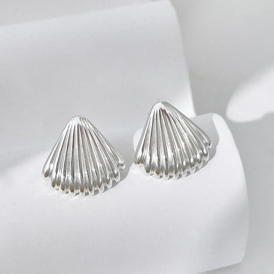 Aretes de Plata Esterlina 925 Diseño Concha para Mujer - Image 17