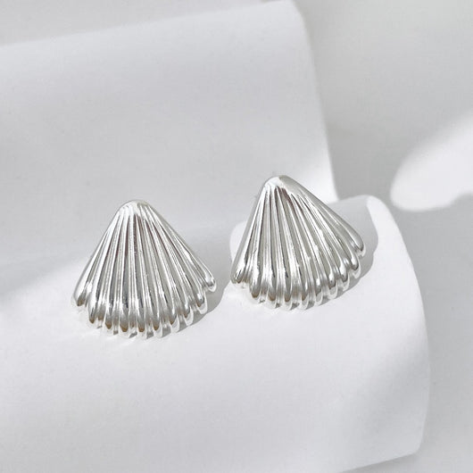 Aretes de Plata Esterlina 925 Diseño Concha para Mujer - Image 17