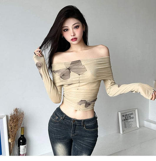 Blusa Elegante Hombros Descubiertos para Mujer - Colección Otoño Temprano - Image 11