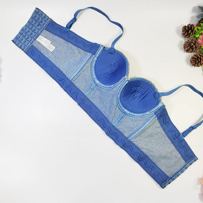 Traje de Baño Estilo Vaquero Europeo Monokini sin Tirantes - Image 26
