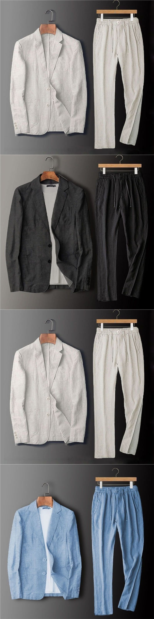 Traje Business-Casual de Lino 100% para Hombre - Ligero y Transpirable - Image 10