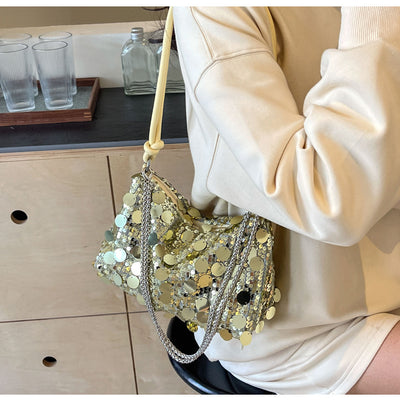 Bolso Bandolera Mujer con Cadena y Lentejuelas Brillantes - Image 31