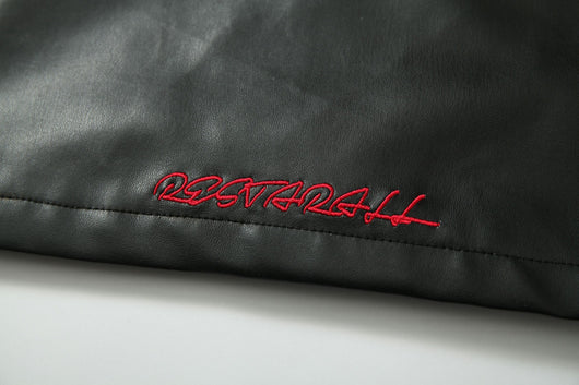 Chaqueta de Cuero Estilo Retro Americano con Detalles de Tartán - Image 48