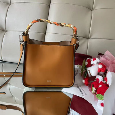 Bolso Crossbody Cuero Vacuno Pequeño Cuadrado - Image 11