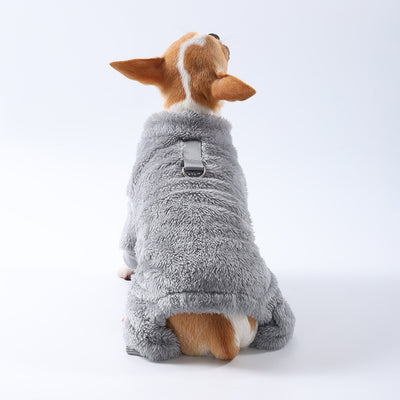 Ropa para Mascotas en Poliéster - Colores Sólidos con Pelaje - Image 14