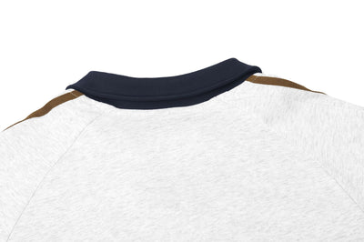 Camiseta Cuello Solapa Estilo Locomotora Patchwork Manga Corta Unisex - Image 20