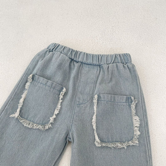 Pantalones Cortos Denim de Algodón con Bolsillos para Niños - Image 27