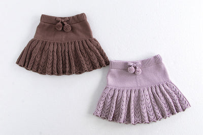 Falda Pantalón Plisada Retro Hueca para Niñas - Image 15