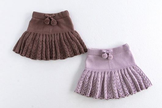 Falda Pantalón Plisada Retro Hueca para Niñas - Image 15