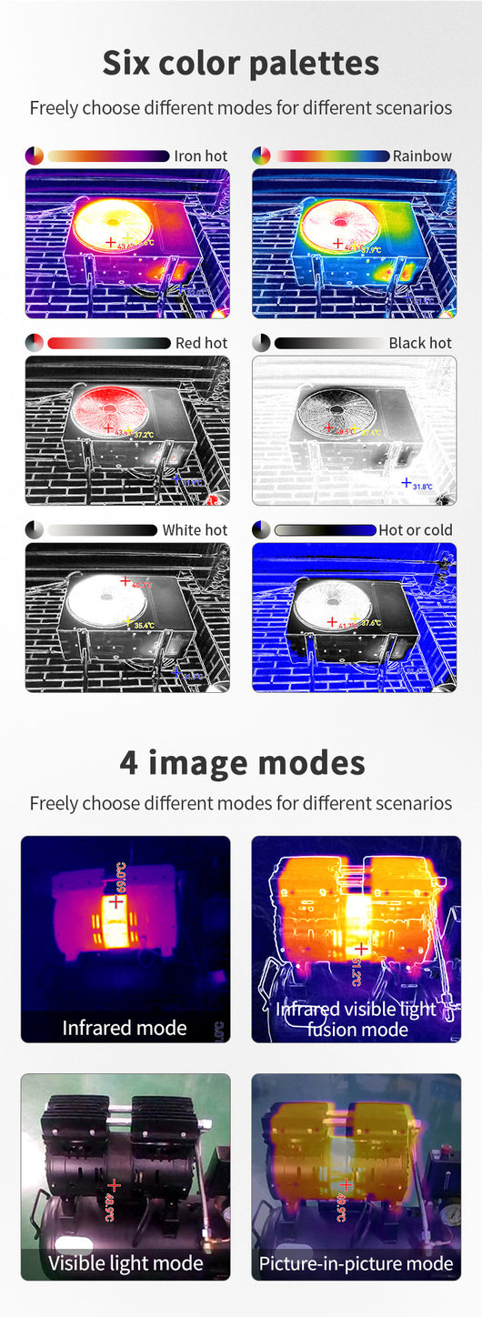 Cámara Térmica Dual para Smartphone con Tarjeta de Luz - Image 15