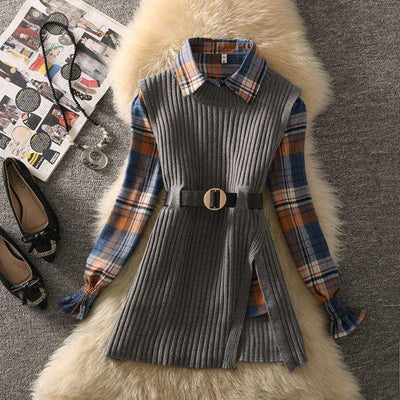 Conjunto Dos Piezas: Suéter con Cuello Polo para Mujer - Image 9