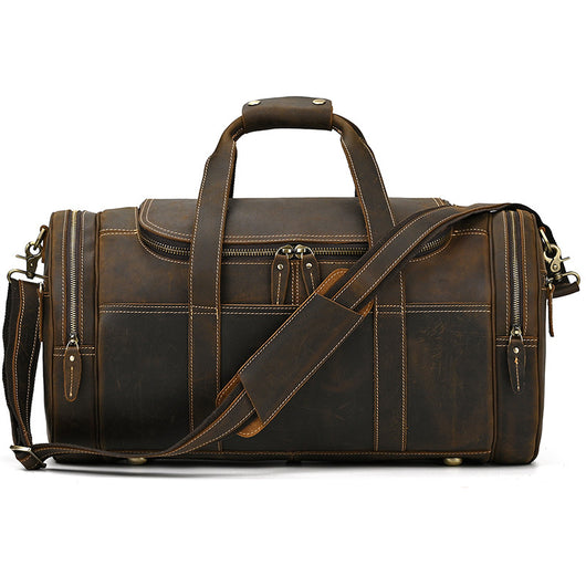 Bolsa Mensajera de Cuero Genuino Estilo Retro con Gran Capacidad para Hombre - Image 40