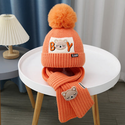 Gorro y Bufanda Tejida para Bebé - Conjunto Osito Calientito - Image 33