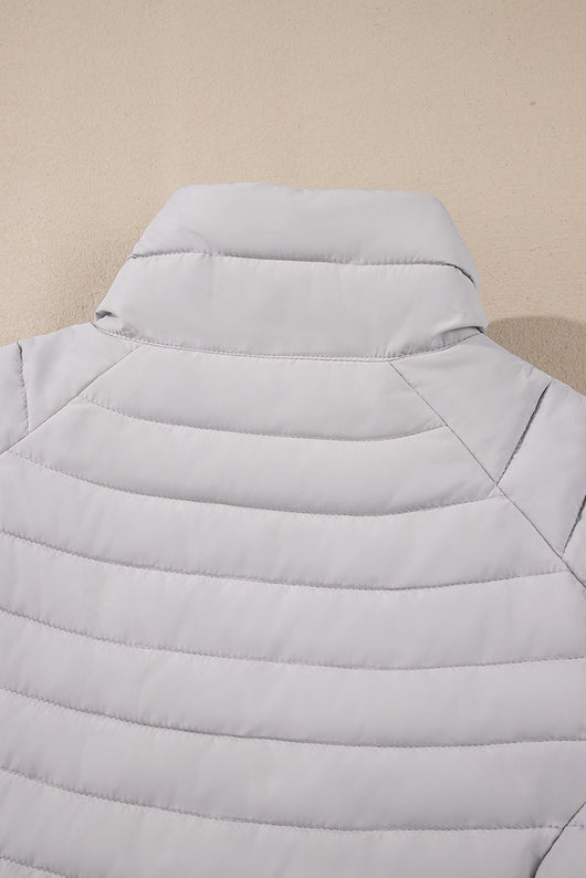 Chaqueta Acolchada de Algodón para Mujer con Cuello Tipo Mao - Image 31