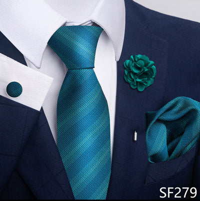 Combo Corbata, Traje y Pañuelo de Bolsillo para Hombre - Juego 8 - Image 82
