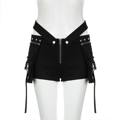 Shorts Casuales para Mujer con Diseño de Costura V y Cintura Ajustable - Estilo Hot Girl - Image 7