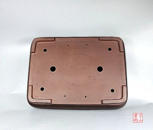 Maceta Artesanal Rectangular de Barro Púrpura Antiguo - Image 16