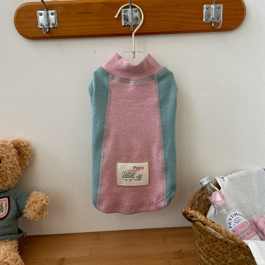Playera de Algodón para Mascota con Mangas Bicolor - Image 17