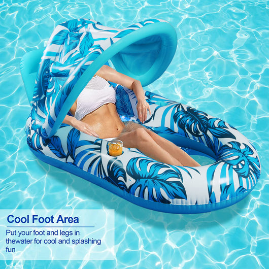 Colchoneta Flotante Reclinable para Piscina y Playa - Image 14