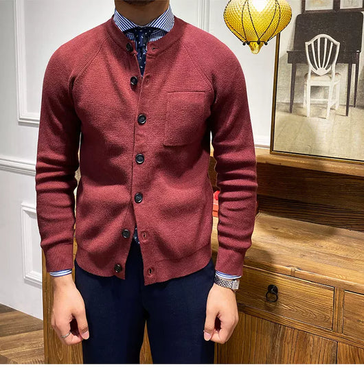 Cardigan Tejido Cuello Redondo Ajustado - Prenda Versátil para Capas - Image 11
