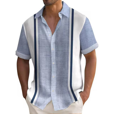 Playera de Rayas Estampado 3D para Hombre - Diseño Verano - Image 39