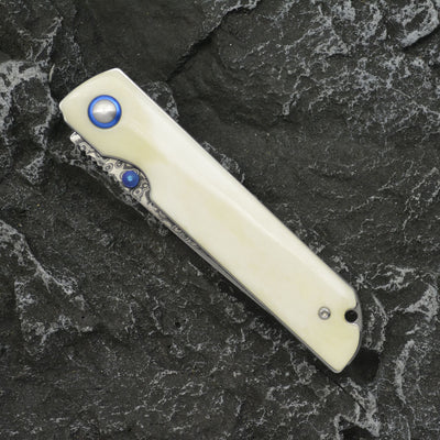 Cuchillo Plegable de Acero Damasco Premium - Portátil y Resistente - Image 12