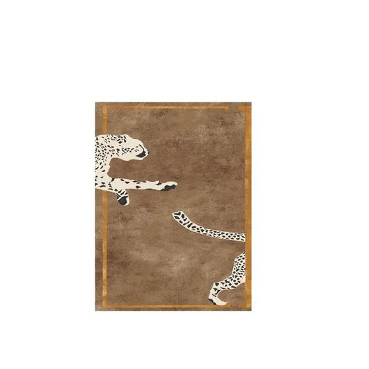 Alfombra de Terciopelo Cristal Leopardo Estilo Retro Americano - Image 13