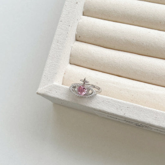 Anillo de Plata 925 Corazón Fresa con Alas y Resina para Mujer - Image 8