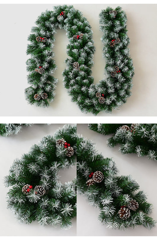 Decoración Colgante de Piña y Ramitas con Tejido Ratán Natural - Image 10