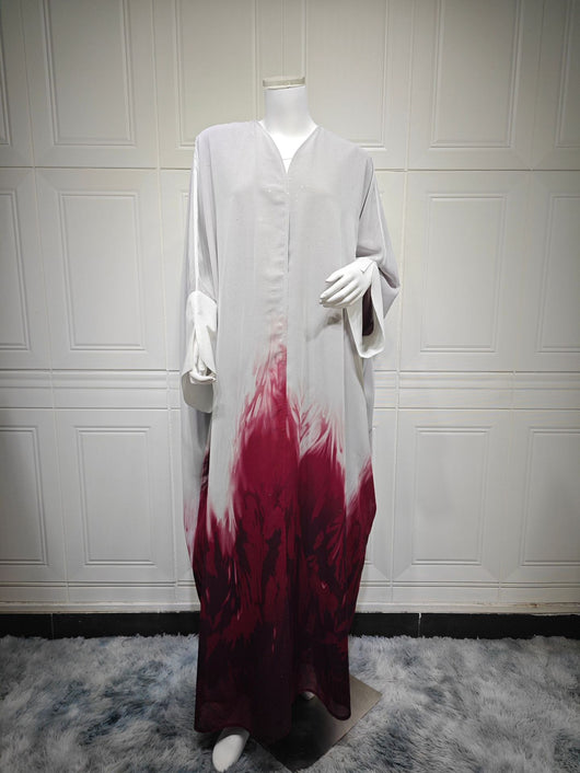 Cardigan Robe con Cambio de Color Degradado - Image 13