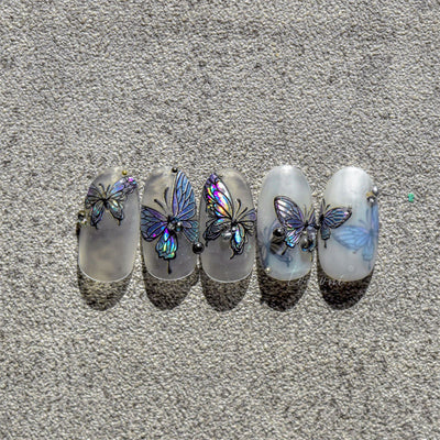 Stickers de Uñas 5D con Mariposas en Relieve - Adhesivos Impermeables y Duraderos - Image 18