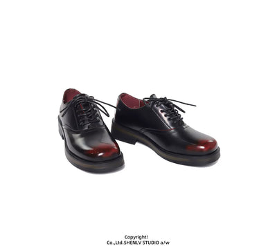 Zapatos de Cuero Bicolor con Suela Gruesa para Hombre - Casual y Profesional - Image 17