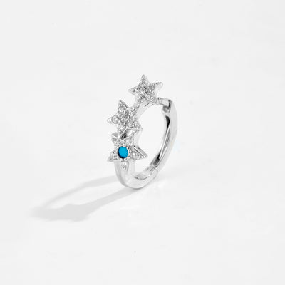 Aretes Estrella de Cinco Puntas en Plata 925 con Circón - Image 40