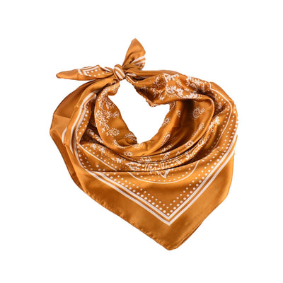 Pañuelo de Satén con Estampado Floral Vintage Paisley - Image 22