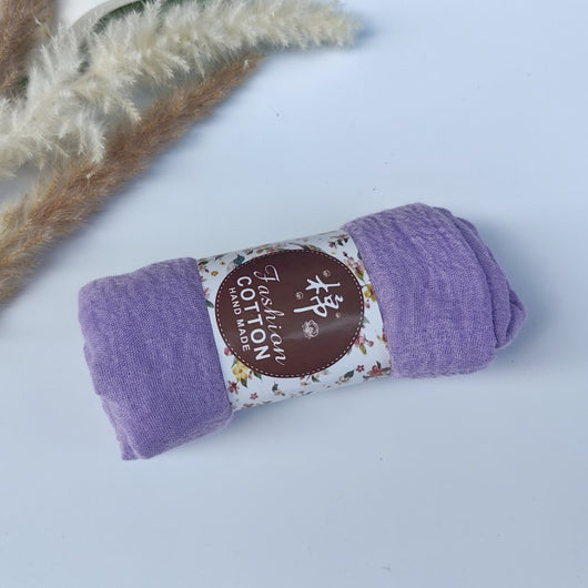 Pañuelo de Algodón y Lino Arrugado Monocromático - Image 161