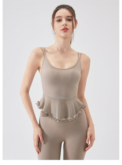 Top Deportivo Yoga con Encaje Espalda Descubierta - Tela Respirable Fanxin Air Sense - Image 17