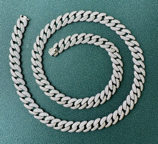 Cadena Cubana de Diamantes Completos Estilo Europeo y Americano - Image 11