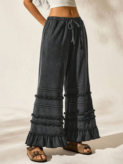 Pantalones Anchos Vintage Efecto Desgastado - Estilo Casual Verano - Image 8