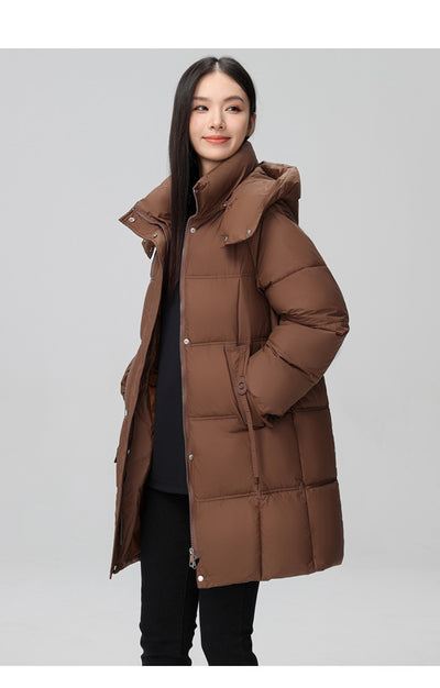 Abrigo Acolchado de Algodón Talla Grande para Mujer - Image 27