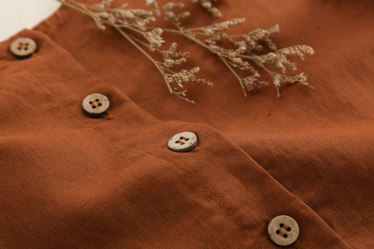 Conjunto Infantil de Algodón y Lino con Volantes - Camiseta Suelta y Casual - Image 52