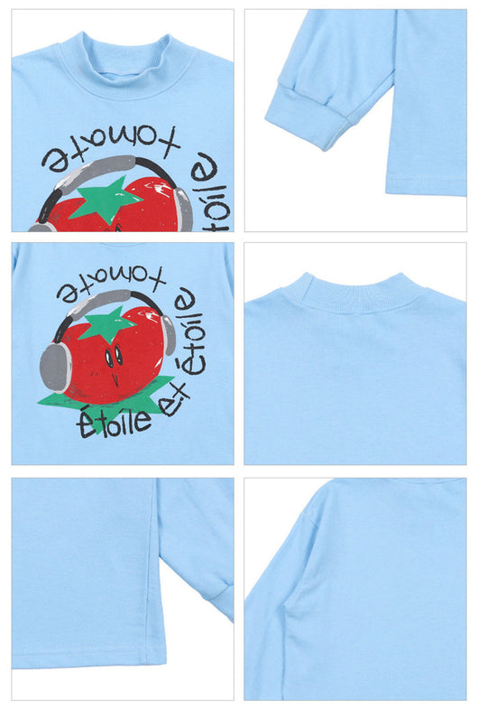 Camiseta Infantil Suelta con Dibujos Animados en Inglés - Image 9