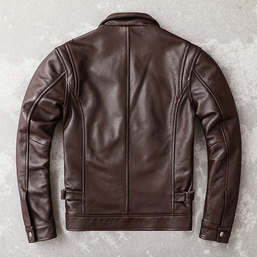 Saco de Vestir Marrón Oscuro para Hombre Talla Grande con Solapa Clásica - Image 14