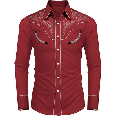 Camisa Suelta Estampada Estilo Western Americano - Image 32