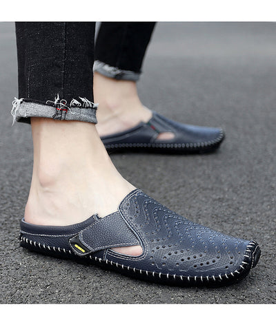 Zapatos Muller Slip-On de Cuero Genuino con Perforado - Image 12