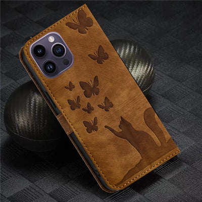 Funda de Cuero para Celular con Mariposa en Relieve - Image 13