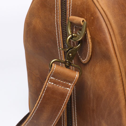 Bolsa de Viaje Portátil para Hombre en Cuero Genuino Estilo Retro - Image 12