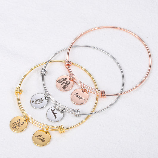 Pulsera Colgante Foto Mascota Disco Personalizado - Nombre Gatito - Image 7