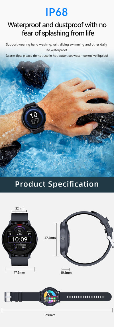 Reloj Inteligente Deportivo con Monitor de Presión y Oxígeno - Image 13