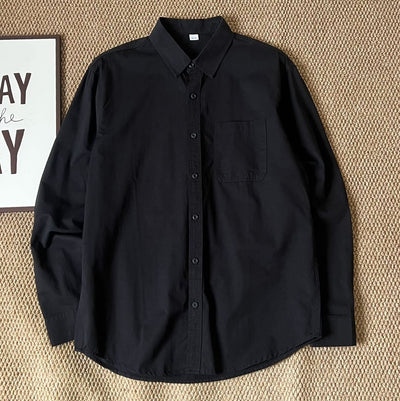 Camisa Casual Suelta Coreana de Manga Larga para Hombre - Image 11